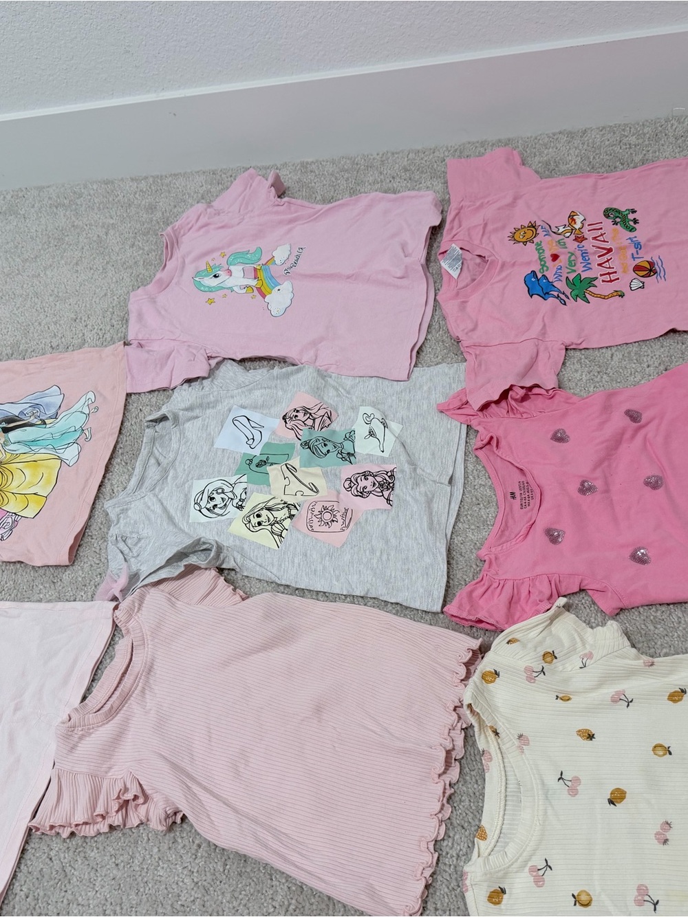 Girls Pink & Pastel Graphic Tee Bundle